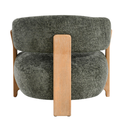 Mire Groen fauteuil Legacy 10 olijfkleurig rubberhout