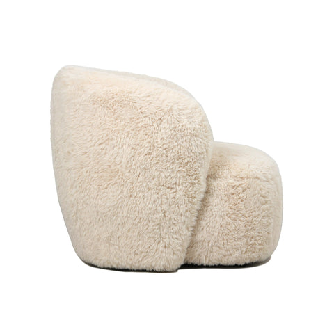 Aphrodite fauteuil klein bont beige