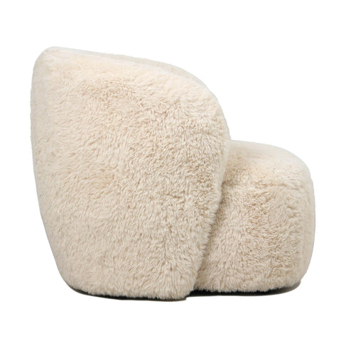 Aphrodite fauteuil klein bont beige