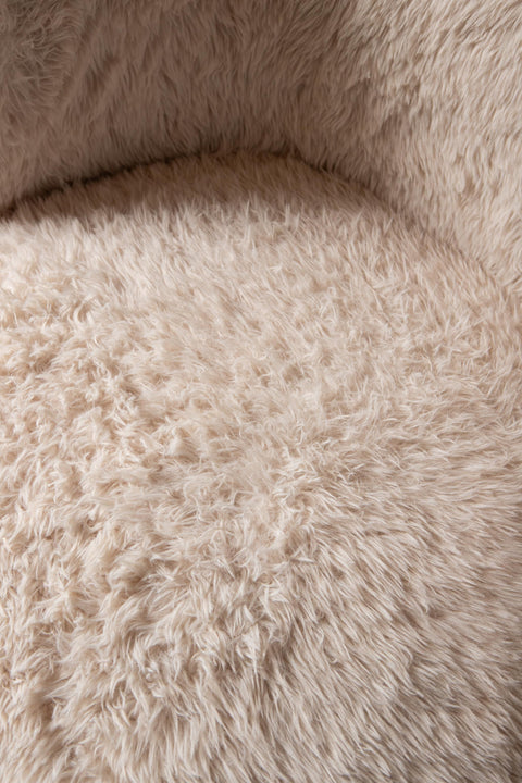 Aphrodite fauteuil klein bont beige