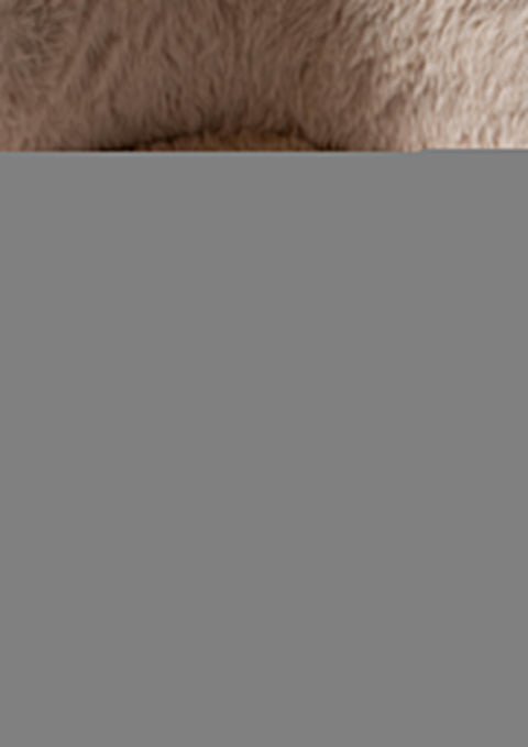 Aphrodite fauteuil klein bont beige
