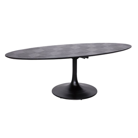 Eettafel Blax zwart ovaal 250