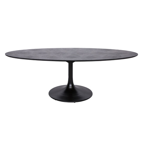 Eettafel Blax zwart ovaal 250