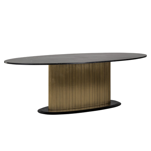 Eettafel Ironville goud ovaal 235
