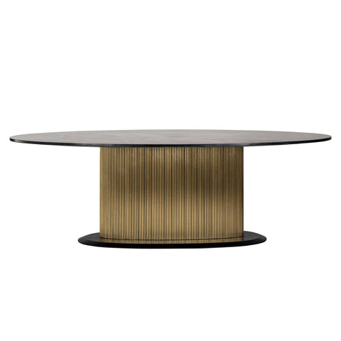 Eettafel Ironville goud ovaal 235