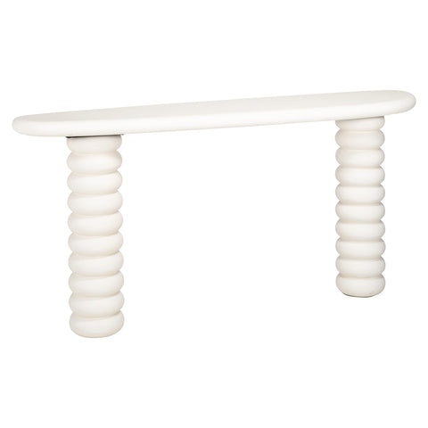 Consoletafel Bloomstone wit 170