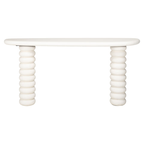 Consoletafel Bloomstone wit 170