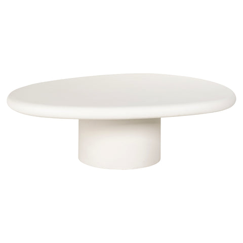 Salontafel Bloomstone wit 110x90