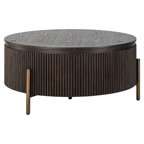 Salontafel Luxor bruin Ø95