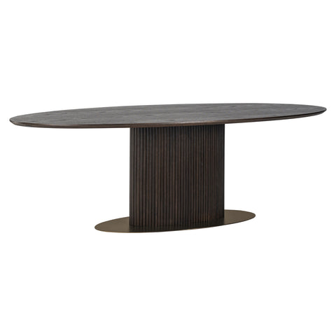 Eettafel Luxor bruin ovaal 235