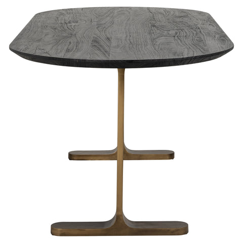 Eettafel Revelin zwart/goud 200