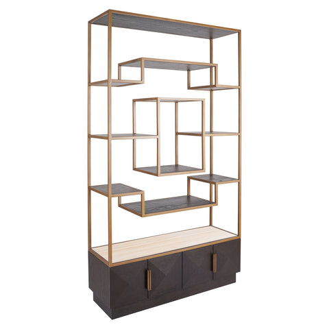 Wandkast Claremont bruin