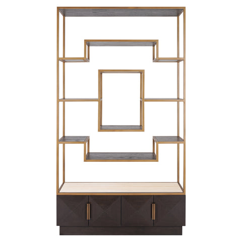 Wandkast Claremont bruin