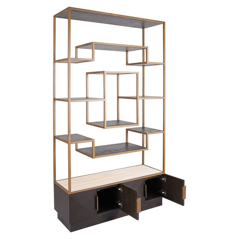 Wandkast Claremont bruin