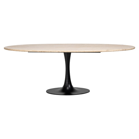 Eettafel Hampton zwart ovaal 230