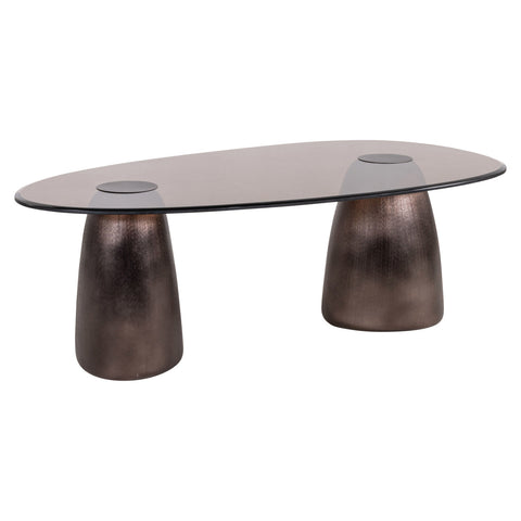 Salontafel Hayden brons ovaal