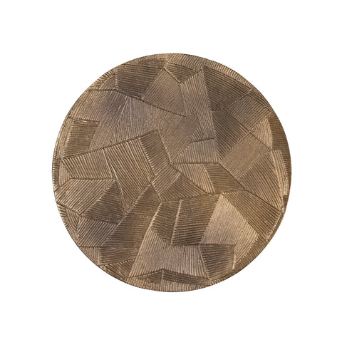 Bijzettafel Tulum geborsteld goud (set van 2)