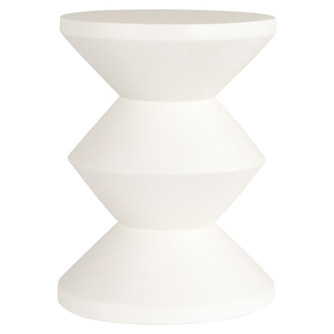Bijzettafel Bloomstone wit 35Ø