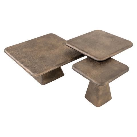Salontafel Marlie goud (set van 3)