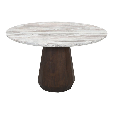 Eettafel Oberoy Blush-beige Ø130 cm