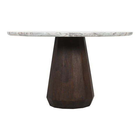 Eettafel Oberoy Blush-beige Ø130 cm