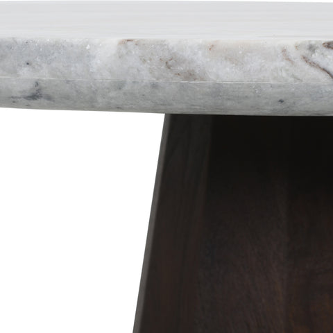 Eettafel Oberoy Blush-beige Ø130 cm