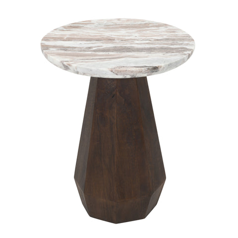 Bijzettafel Oberoy Blush beige 45Ø