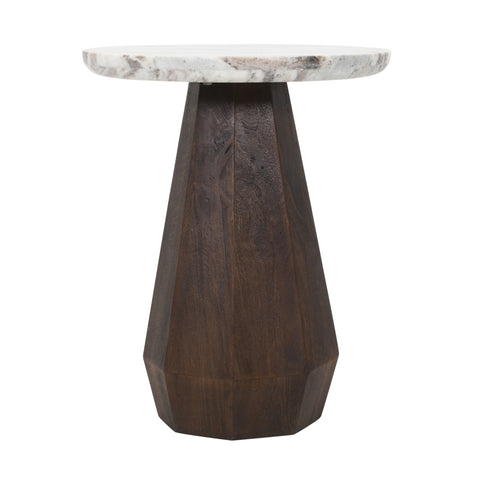 Bijzettafel Oberoy Blush beige 45Ø