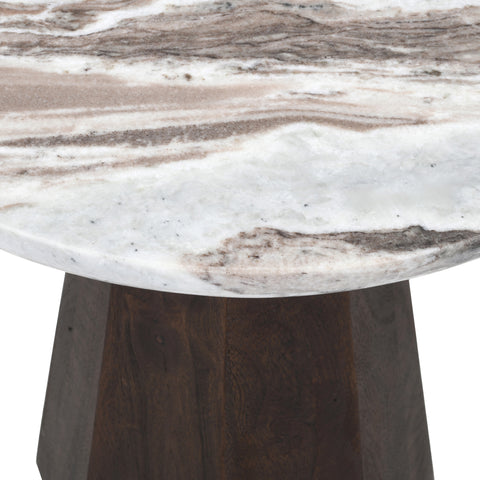 Bijzettafel Oberoy Blush beige 45Ø