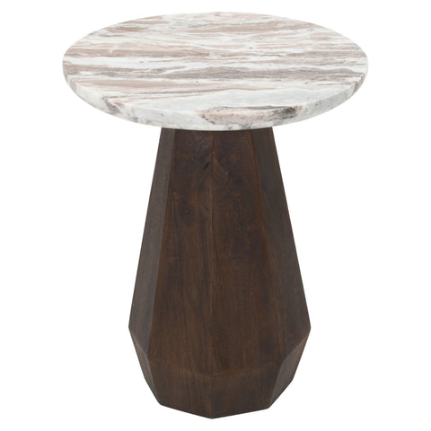 Bijzettafel Oberoy Blush beige 45Ø