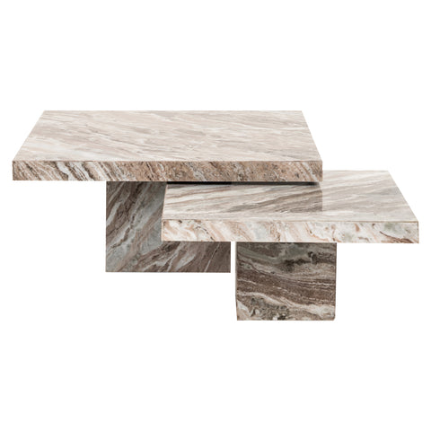 Salontafel Rashford Blush beige (Set van 2)