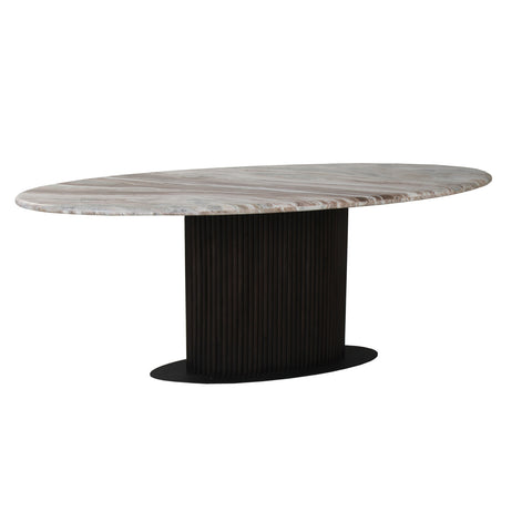 Eettafel Rashford Blush beige ovaal 200