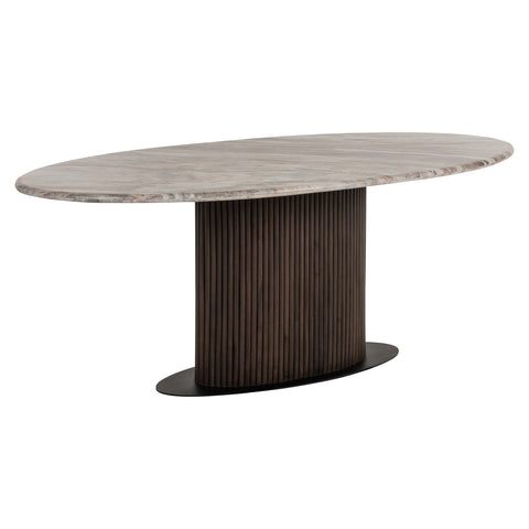Eettafel Rashford Blush beige ovaal 200