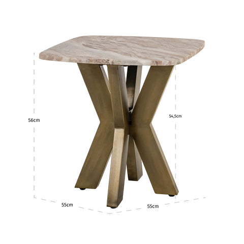 Bijzettafel Bottega Blush beige