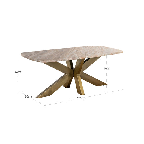 Salontafel Bottega blush-beige