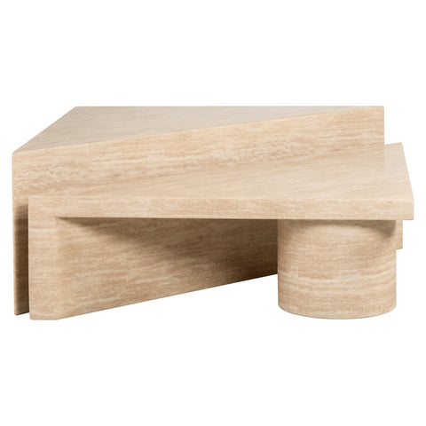 Salontafel Fictus beige (Set van 2)