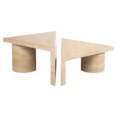 Salontafel Fictus beige (Set van 2)