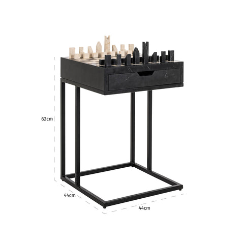 Bijzettafel Davos zwart