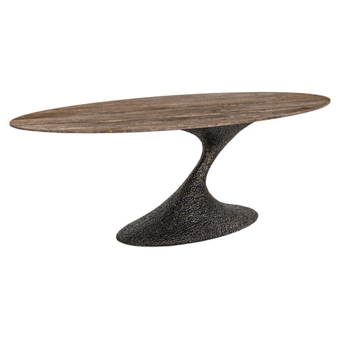 Eettafel Russo essenhout bruin ovaal 235