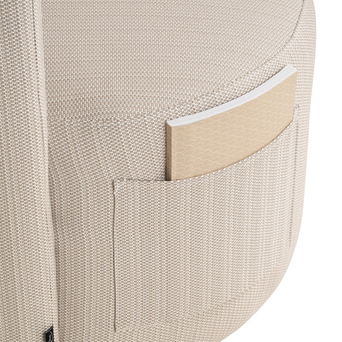 Eetkamerstoel Marlin beige voor buiten, draaibaar