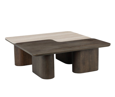 Salontafel Nando bruin (set van 2)