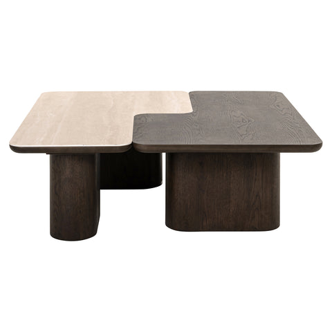 Salontafel Nando bruin (set van 2)