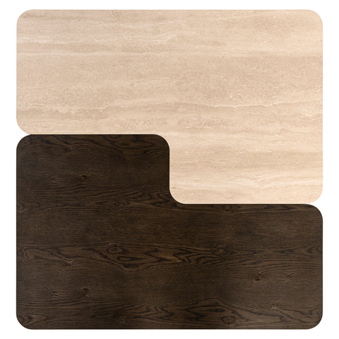 Salontafel Nando bruin (set van 2)