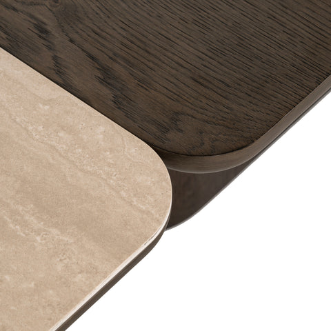 Salontafel Nando bruin (set van 2)