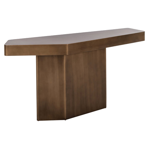 Consoletafel Hexa geborsteld goud