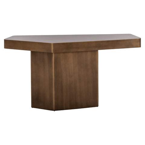 Consoletafel Hexa geborsteld goud