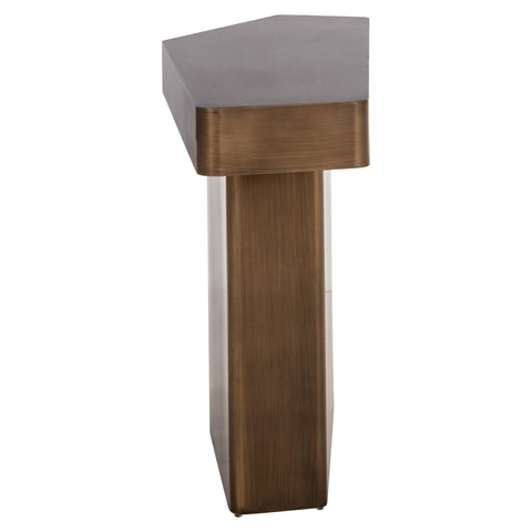 Consoletafel Hexa geborsteld goud
