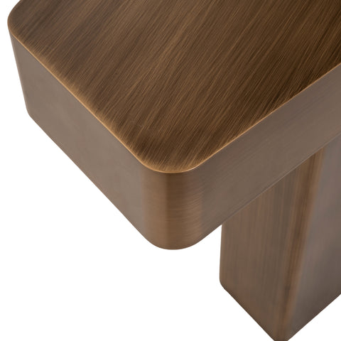 Consoletafel Hexa geborsteld goud