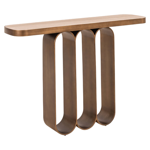 Consoletafel Locarno geborsteld goud