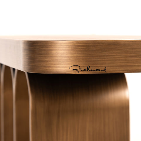 Consoletafel Locarno geborsteld goud